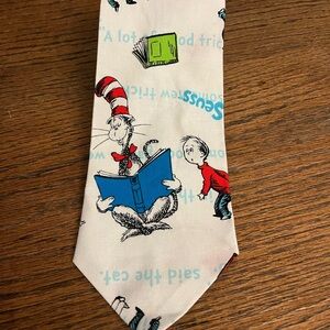 DR SEUSS CAT IN THE HAT COTTON BLEND TIE